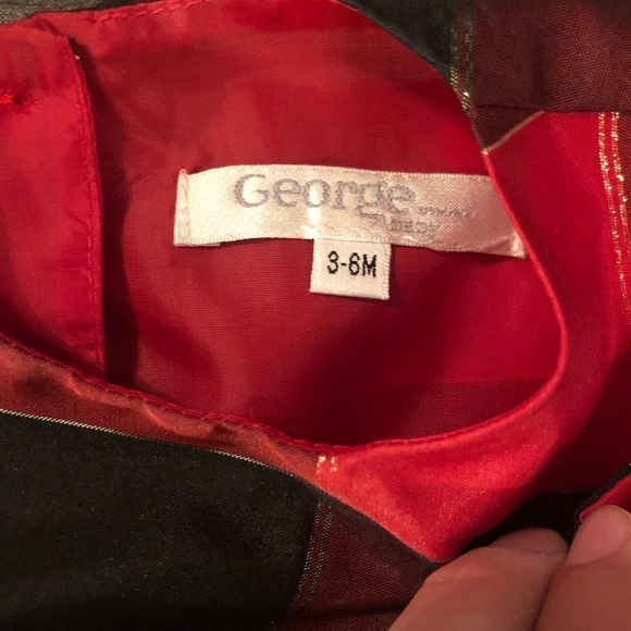 George Plaid Dress with Black Cover - Picture 3 of 6